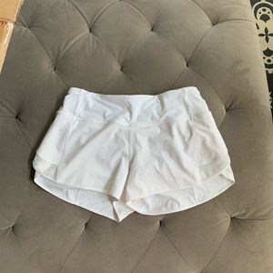 White lululemon shorts